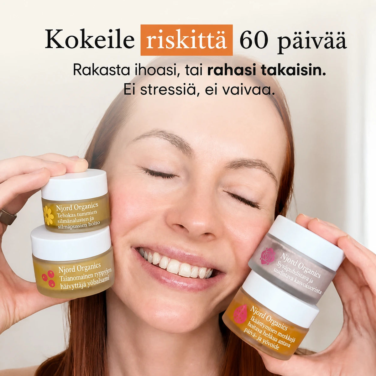 Täydellinen järjestelmä kypsän ihon hoitoon naisille
