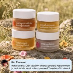 Täydellinen järjestelmä kypsän ihon hoitoon naisille