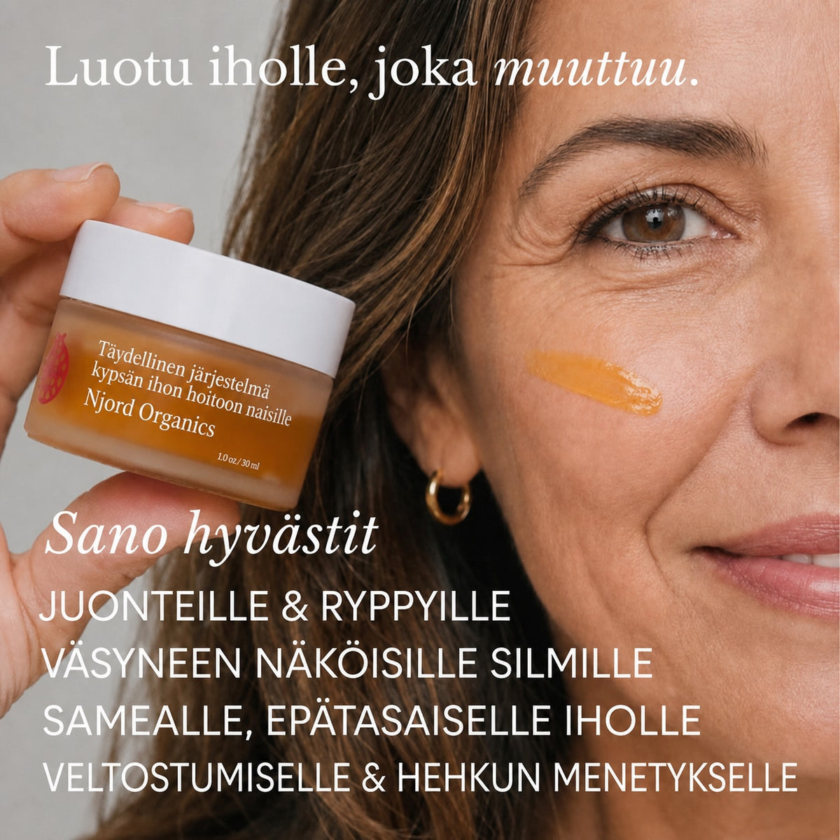 Täydellinen järjestelmä kypsän ihon hoitoon naisille